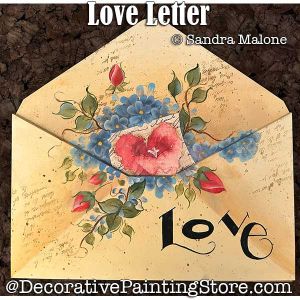 Love Letter Painting Pattern PDF DOWNLOAD -Sandra Malone