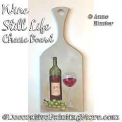 Wine Still Life Cheese Board Painting Pattern PDF Download - Anne Hunter