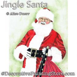 Jingle Santa (Colored Pencil) PDF Download Painting Pattern - Alise Duerr