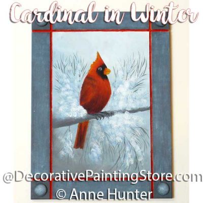 Cardinal in Winter Pattern - Anne Hunter - PDF DOWNLOAD