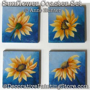 Sunflower Coasters ePattern Download - Anne Hunter