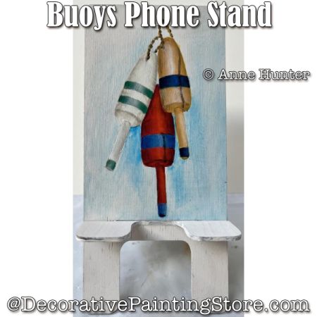 Buoys Cell Phone Stand Painting Pattern PDF Download - Anne Hunter