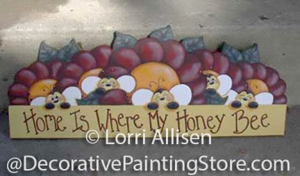 Home Is Where My Honey Bee Pattern - Lorri Allisen - PDF DOWNLOAD