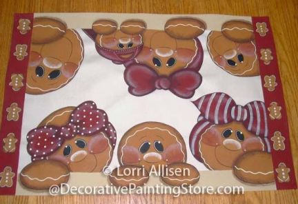 Gingerbread Floorcloth Pattern - Lorri Allisen - PDF DOWNLOAD