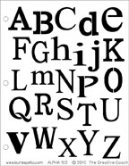 Alphabet Stencil 1.5"