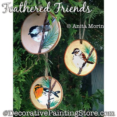 Feathered Friends (Birds) Painting Pattern PDF DOWNLOAD - Anita Morin
