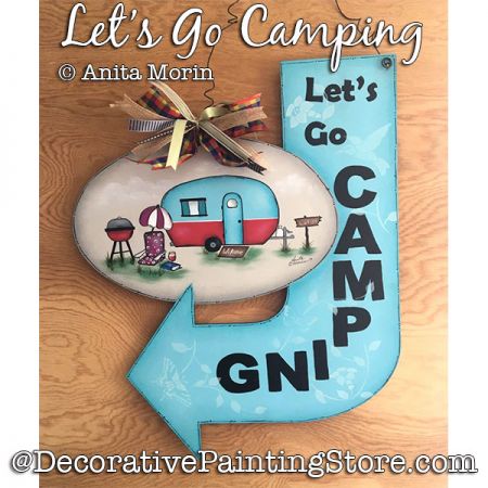 Lets Go Camping (Camper) Painting Pattern PDF DOWNLOAD - Anita Morin