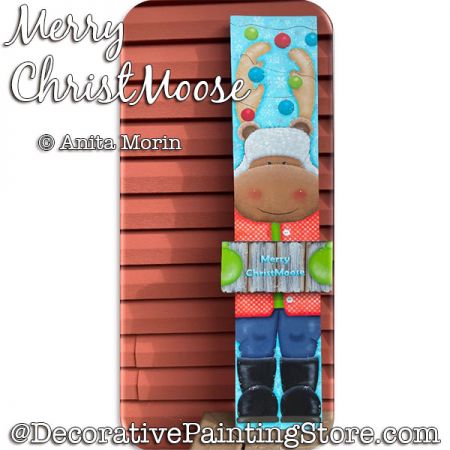 Merry ChristMoose Painting Pattern PDF DOWNLOAD - Anita Morin
