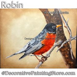 Robin Painting Pattern PDF DOWNLOAD - Anita Morin