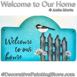 Welcome to Our Home Painting Pattern PDF DOWNLOAD - Anita Morin