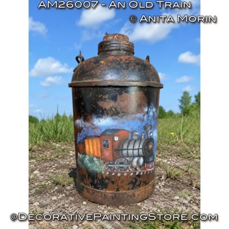 An Old Train Painting Pattern - Anita Morin