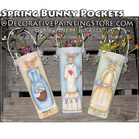 Spring Bunny Pockets e-Pattern -Deb Antonick - PDF DOWNLOAD
