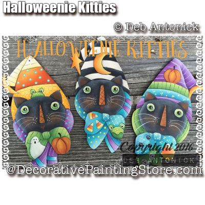 Halloweenie Kitties e-Pattern -Deb Antonick - PDF DOWNLOAD