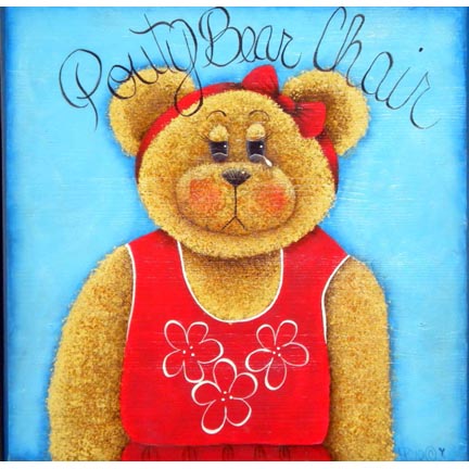 Pouty Girl Bear Chair By Ann Perz - PDF DOWNLOAD