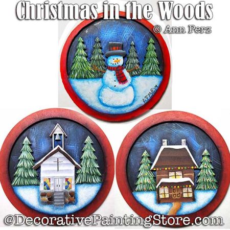 Christmas in the Woods Painting Pattern  PDF DOWNLOAD - Ann Perz