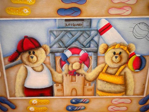 Down By the Sea Shore Tray Pattern by Ann Perz - PDF DOWNLOAD