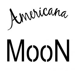 Americana Moon Stencil
