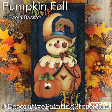 Pumpkin Fall Painting Pattern PDF Download - Paola Bassan