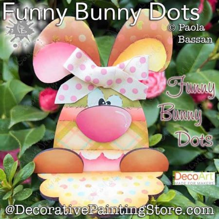 Funny Bunny Dots Painting Pattern PDF Download - Paola Bassan