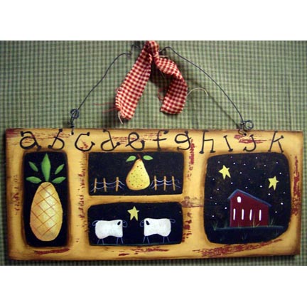 ABC Folk Art Sign DOWNLOAD