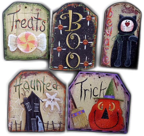 Halloween Tag Ornaments e-Pattern DOWNLOAD