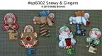 Snowy & Gingers Chubby Key Ornaments Pattern - Betty Bowers - PDF DOWNLOAD