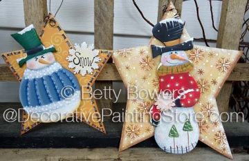 Snowmen and Stars ePattern - Betty Bowers - PDF DOWNLOAD