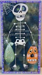 Dry Bones Halloween Banner ePattern - Betty Bowers - PDF DOWNLOAD