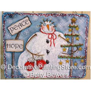 Peace and Hope Snowman - Betty Bowers - PDF DOWNLOAD