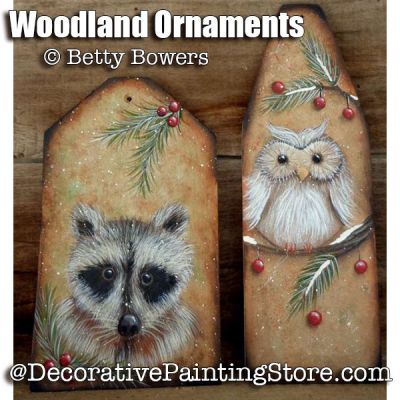 Woodland Ornaments e-Pattern - Betty Bowers - PDF DOWNLOAD