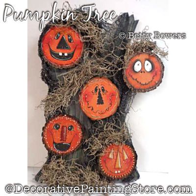 Pumpkin Tree Painting Pattern PDF DOWNLOAD - Betty Bowers