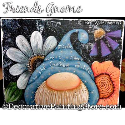 Friends Gnome Painting Pattern PDF DOWNLOAD - Betty Bowers