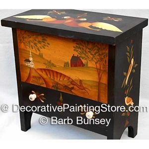 Rufus Porter Style Blanket Chest ePattern BY DOWNLOAD