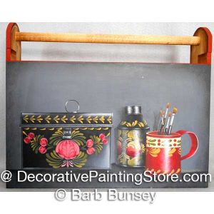 Toleware Paint Brush Carrier ePattern BY DOWNLOAD