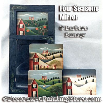 Four Seasons Mirror ePattern - Barbara Bunsey - PDF DOWNLOAD