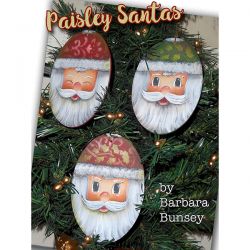 Paisley Santas DOWNLOAD - Barbara Bunsey