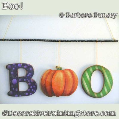 BOO DOWNLOAD Painting Pattern - Barbara Bunsey