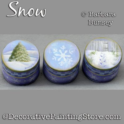 Snow DOWNLOAD Painting Pattern - Barbara Bunsey