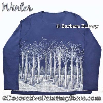 Winter (Trees) DOWNLOAD Painting Pattern - Barbara Bunsey