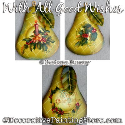 With All Good Wishes (Pears) Painting Pattern PDF DOWNLOAD - Barbara Bunsey