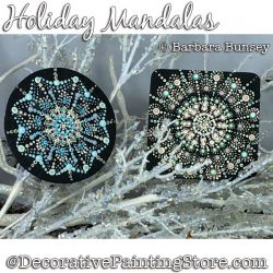 Holiday Mandalas Painting Pattern PDF DOWNLOAD - Barbara Bunsey