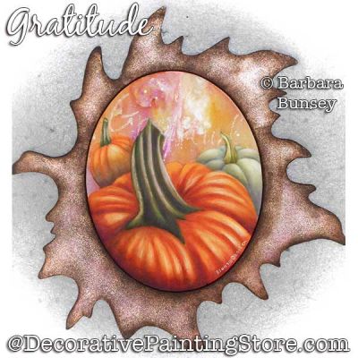 Gratitude (Pumpkins) Painting Pattern PDF DOWNLOAD - Barbara Bunsey