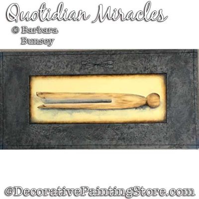Quotidian Miracles (Clothespin) Painting Pattern PDF DOWNLOAD - Barbara Bunsey
