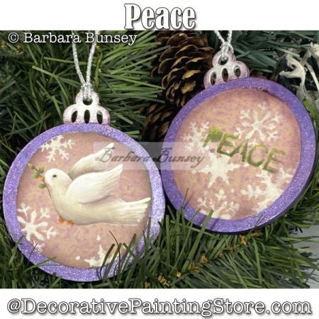 Peace Ornaments Painting Pattern PDF DOWNLOAD - Barbara Bunsey