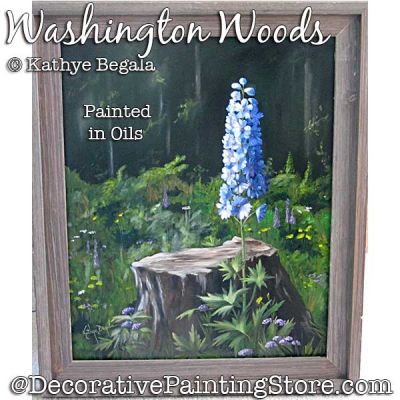 Washington Woods (Oil) Painting Pattern - Kathye Begala - PDF DOWNLOAD