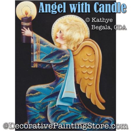 Angel with Candle Painting Pattern - Kathye Begala CDA