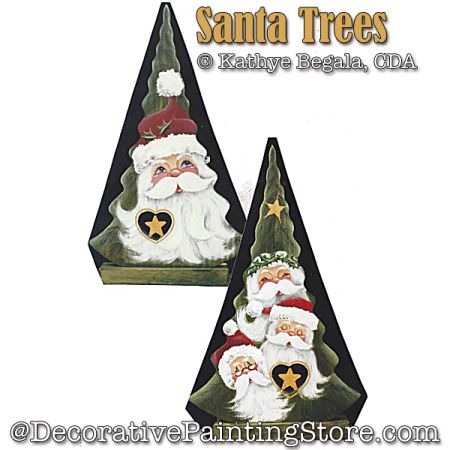 Santa Trees Painting Pattern - Kathye Begala CDA