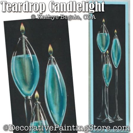 Teardrop Candlelight Painting Pattern - Kathye Begala CDA