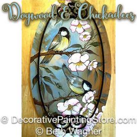 Dogwood and Chickadees ePattern - Beth Wagner - PDF DOWNLOAD