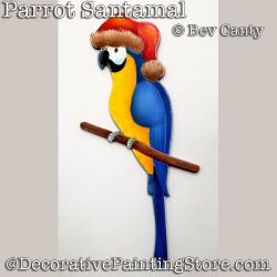 Parrot Santamal Ornament PDF DOWNLOAD - Bev Canty
